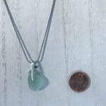 Sea foam color sea glass Necklace - Image 2