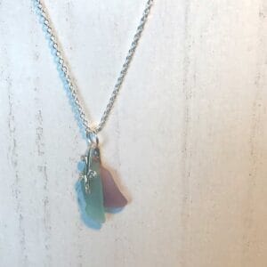 Lavender aqua sg necklace