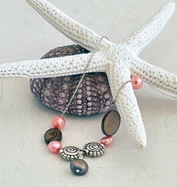 Pink pearl bracelet