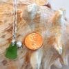 Green Sea Glass and Pearl Necklace, size
