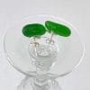 Green Sea Glass-stud earrings
