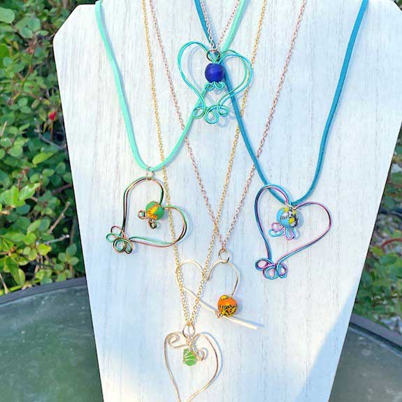 4 Heart-of-Africa Necklaces