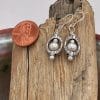 SIze framed pearl earrings