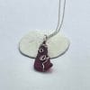 Red Sea Glass Wire Wrap Necklace