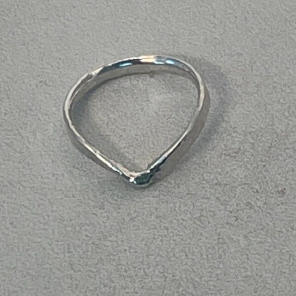 Sterling Silver WIshbone Band RIng