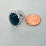 Sterling silver Ring with Bloodstone Cabuchon - Image 2