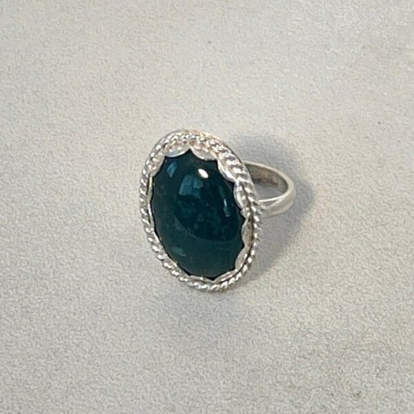 Bloodstone Sterling SIlvver rRIng