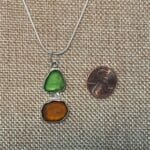 Sterling Silver Sail Boat Sea Glass Necklace - Image 4