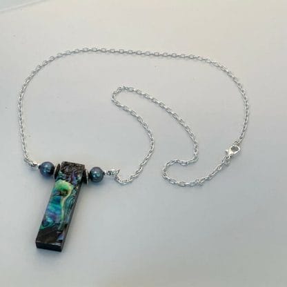 Abalone with Peacock Pearl Necklace