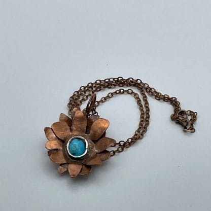 Sunflower pendant, view