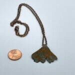 Ginko pendant, size