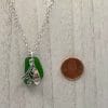Christmas Sea glass necklace, size