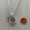 Snowflake Sea Glass Necklace, size