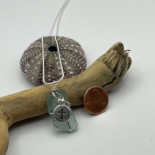 Sea glass necklace with Starfish - Image 2