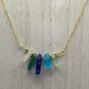 Multicolor Sea Glass Necklace