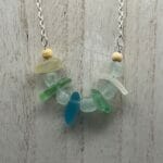 Pastel Multicolor Sea Glass Necklace