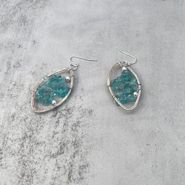 SIlver Apatite Earrings