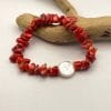 Coral and Pearl bracelet