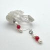 Pearl and quartzite earrings, #7