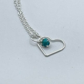 Sterling silver with turquoise necklace, #4