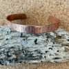 Striped copper bracelet, #1