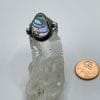 Sterling silver Abalone ring, size