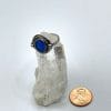 Sterling silver Blue opal ring, size