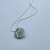 Celtic sea glass necklace, D