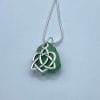 Celtic sea glass necklace , C
