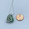 Celtic sea glass necklace C, size