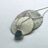 Sterling Silver Teal Sea Glass Nugget Necklace
