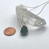 Sterling silver teal nugget, size