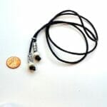 Pearl Leather Lariat Necklace, size