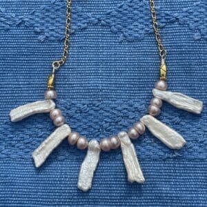 Biwa Pearl Necklace