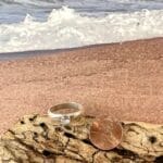 Blue topaz ring, size