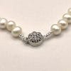 White fresh water pearl necklace, clasp