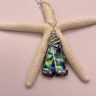 Paia shell wire wrap necklace
