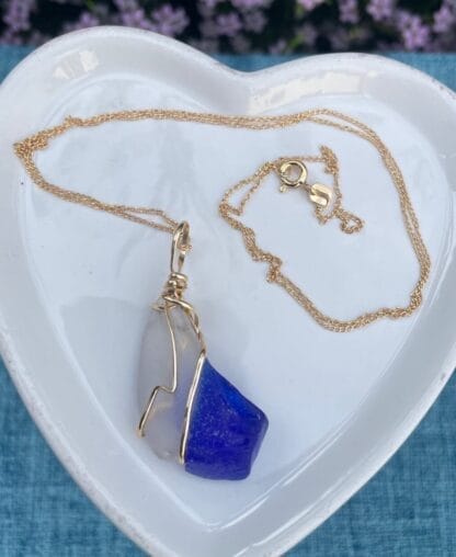 Murano sea glass necklace
