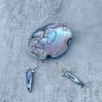 Mother of Pearl Talon Earrings, view