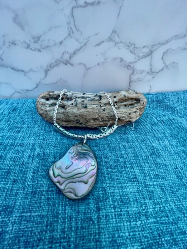 Abalone Necklace with Silver accents