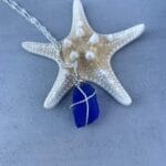 Stunning Blue Sea Glass Necklace - Image 3