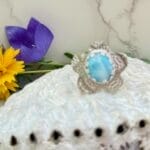 Larimar ring, another view