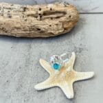 Sterling SIlver Cast Paraiba Tourmaline Ring, view